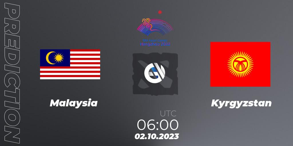 Malaysia - Kyrgyzstan: прогноз. 02.10.2023 at 06:00, Dota 2, 2022 Asian Games
