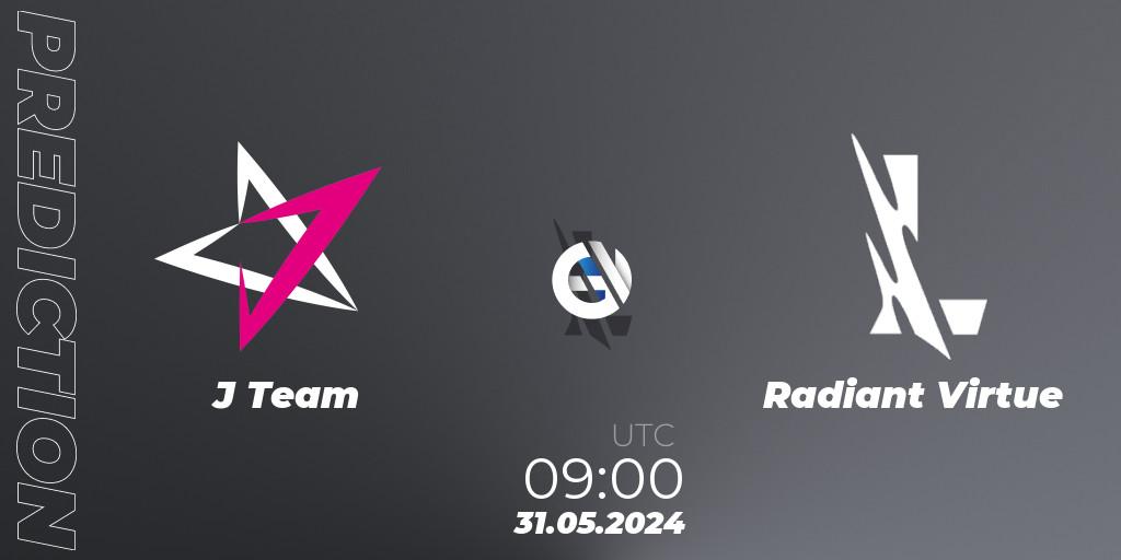 J Team - Radiant Virtue: прогноз. 31.05.2024 at 09:00, Wild Rift, Wild Rift Super League Summer 2024 - 5v5 Tournament Group Stage