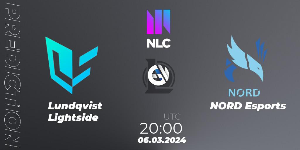 Lundqvist Lightside - NORD Esports: прогноз. 06.03.24, LoL, NLC 1st Division Spring 2024