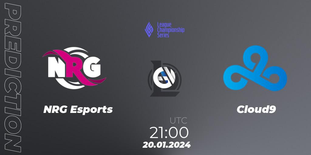 NRG Esports - Cloud9: прогноз. 20.01.2024 at 21:00, LoL, LCS Spring 2024 - Group Stage