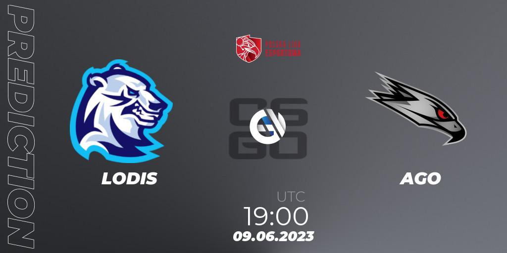 LODIS - AGO: прогноз. 09.06.2023 at 20:00, Counter-Strike (CS2), Polish Esports League 2023 Split 2