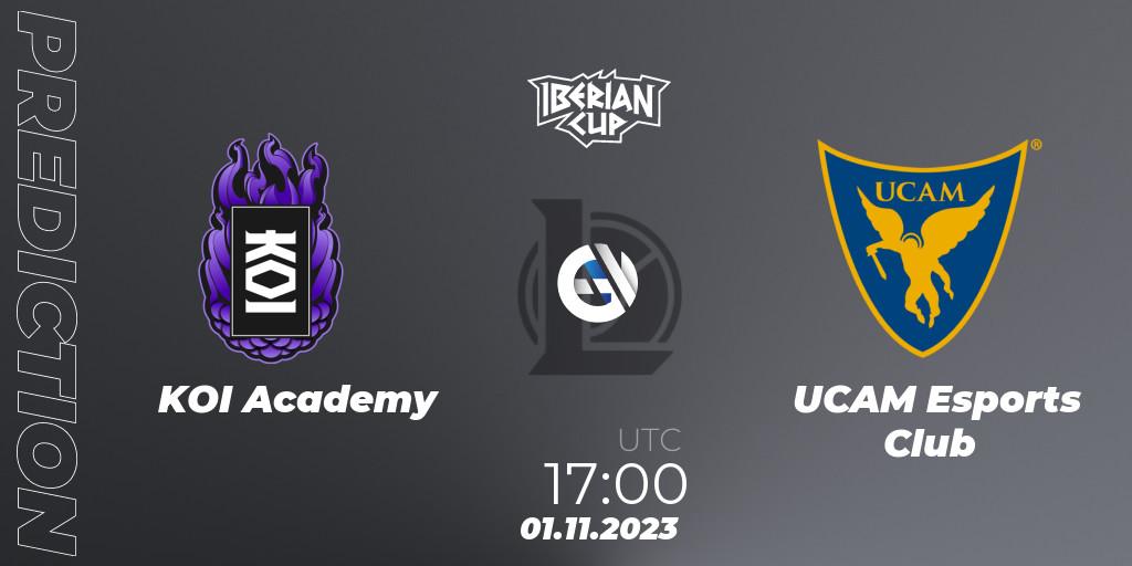 KOI Academy - UCAM Esports Club: прогноз. 01.11.23, LoL, Iberian Cup 2023