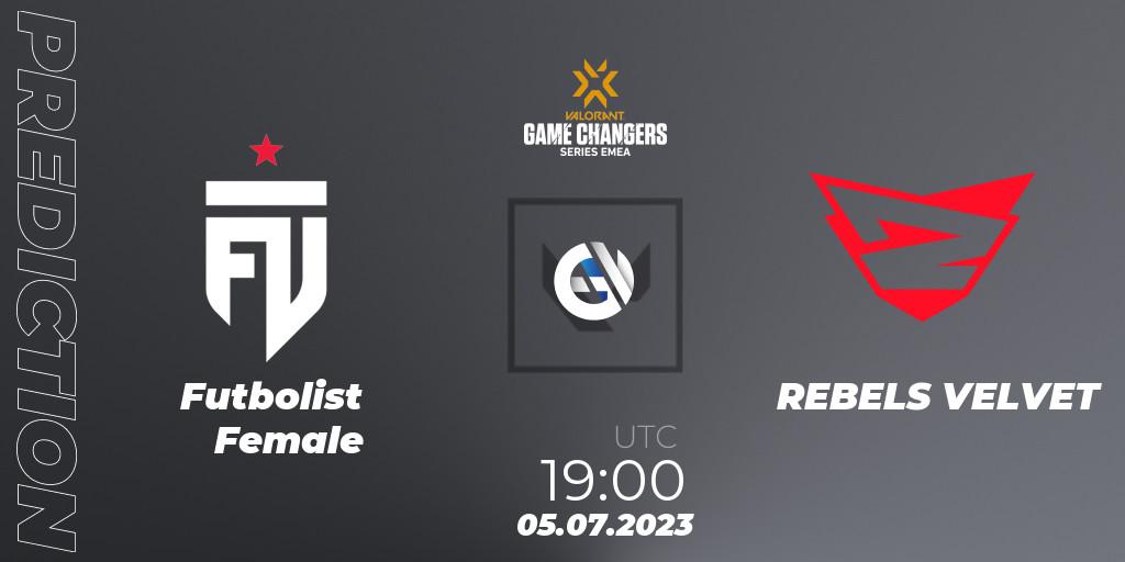FUT Female - REBELS VELVET: прогноз. 05.07.2023 at 19:10, VALORANT, VCT 2023: Game Changers EMEA Series 2 - Group Stage
