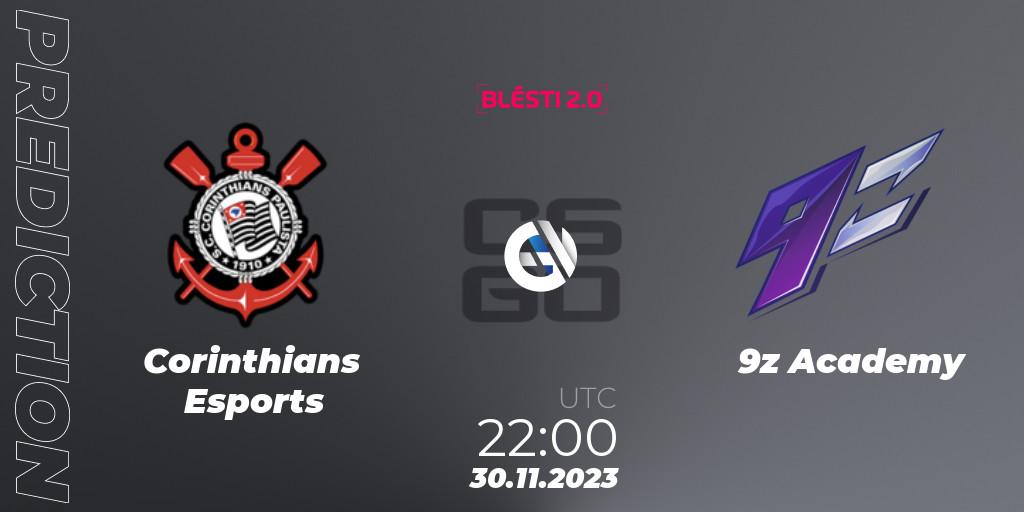 Corinthians Esports - 9z Academy: прогноз. 30.11.2023 at 17:00, Counter-Strike (CS2), BLÉSTI 2.0