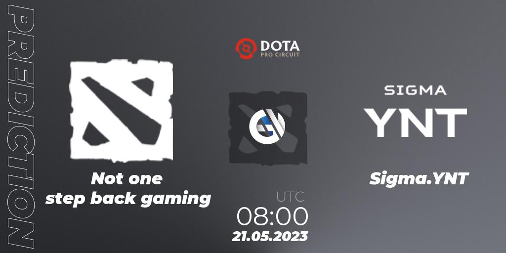 Not one step back gaming - Sigma.YNT: прогноз. 21.05.2023 at 08:15, Dota 2, DPC 2023 Tour 3: EEU Closed Qualifier