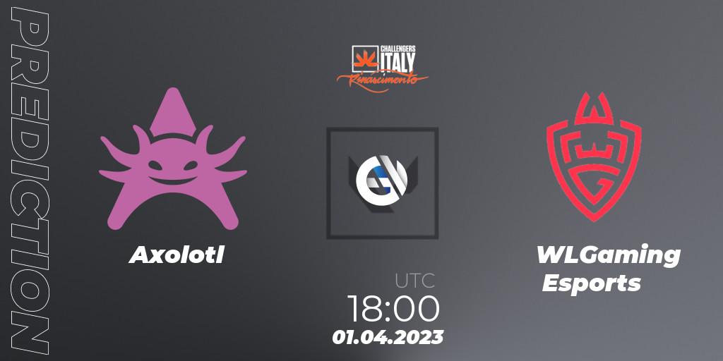 Axolotl - WLGaming Esports: прогноз. 01.04.23, VALORANT, VALORANT Challengers 2023 Italy: Rinascimento Split 2