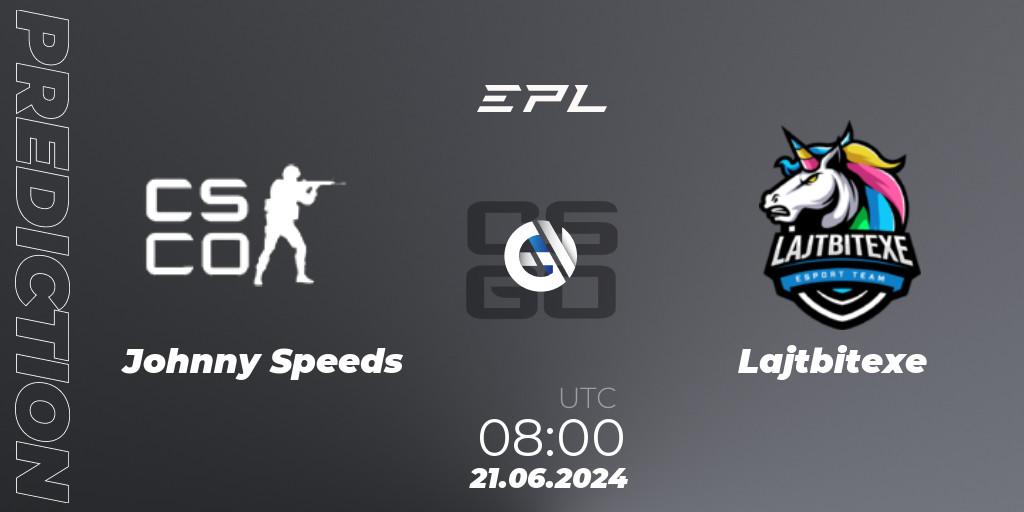 Johnny Speeds - Lajtbitexe: прогноз. 21.06.2024 at 08:00, Counter-Strike (CS2), European Pro League Season 18: Division 2
