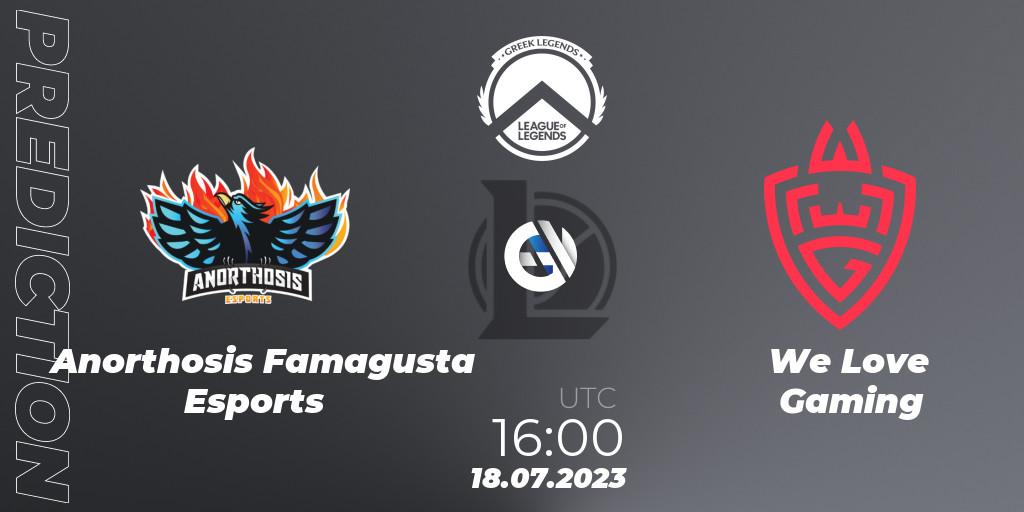 Anorthosis Famagusta Esports - We Love Gaming: прогноз. 18.07.23, LoL, Greek Legends League Summer 2023