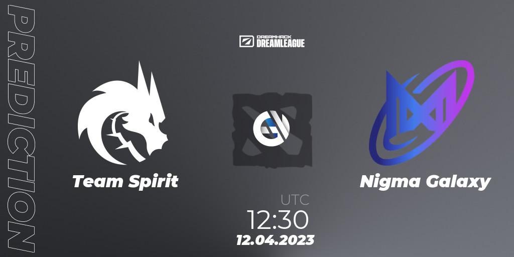 Team Spirit - Nigma Galaxy: прогноз. 12.04.2023 at 12:36, Dota 2, DreamLeague Season 19 - Group Stage 1