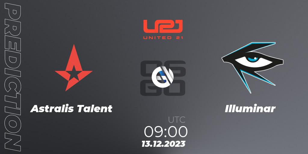 Astralis Talent - Illuminar: прогноз. 13.12.2023 at 09:00, Counter-Strike (CS2), United21 Season 9