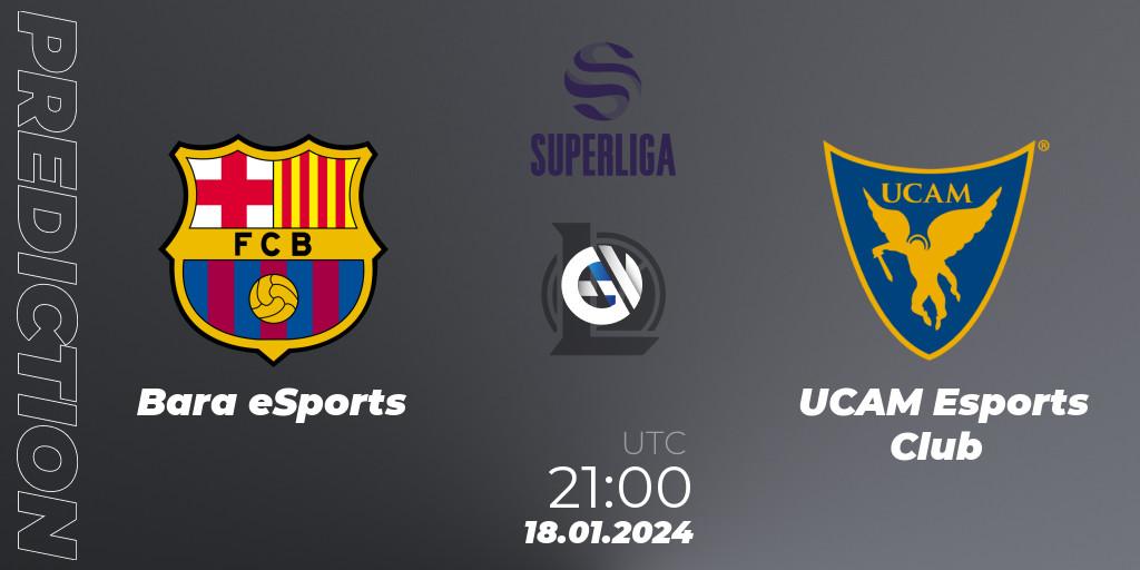Barça eSports - UCAM Esports Club: прогноз. 18.01.2024 at 21:00, LoL, Superliga Spring 2024 - Group Stage
