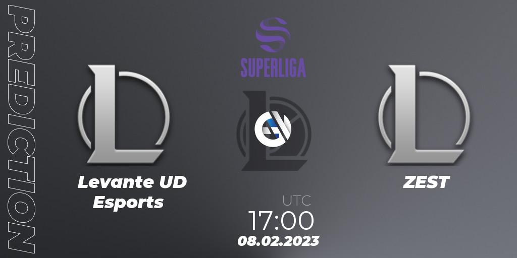 Levante UD Esports - ZEST: прогноз. 08.02.2023 at 17:00, LoL, LVP Superliga 2nd Division Spring 2023 - Group Stage