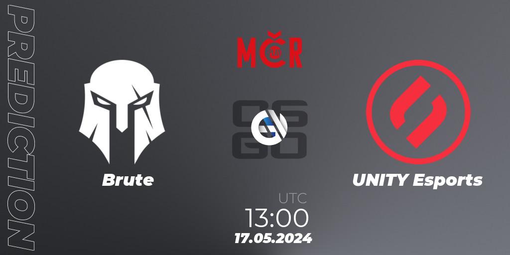 Brute - UNITY Esports: прогноз. 17.05.2024 at 13:00, Counter-Strike (CS2), Tipsport Cup Spring 2024: Online Stage