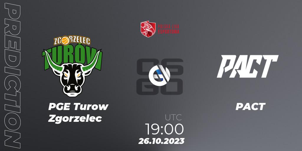 PGE Turow Zgorzelec - PACT: прогноз. 26.10.23, CS2 (CS:GO), Polska Liga Esportowa 2023: Split #3