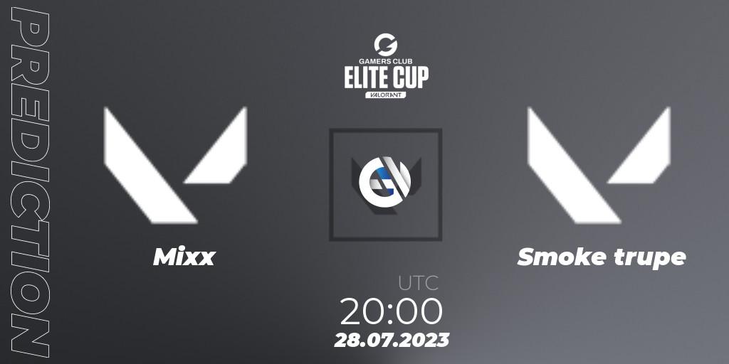 Mixx - Smoke trupe: прогноз. 28.07.2023 at 20:00, VALORANT, Gamers Club Elite Cup 2023