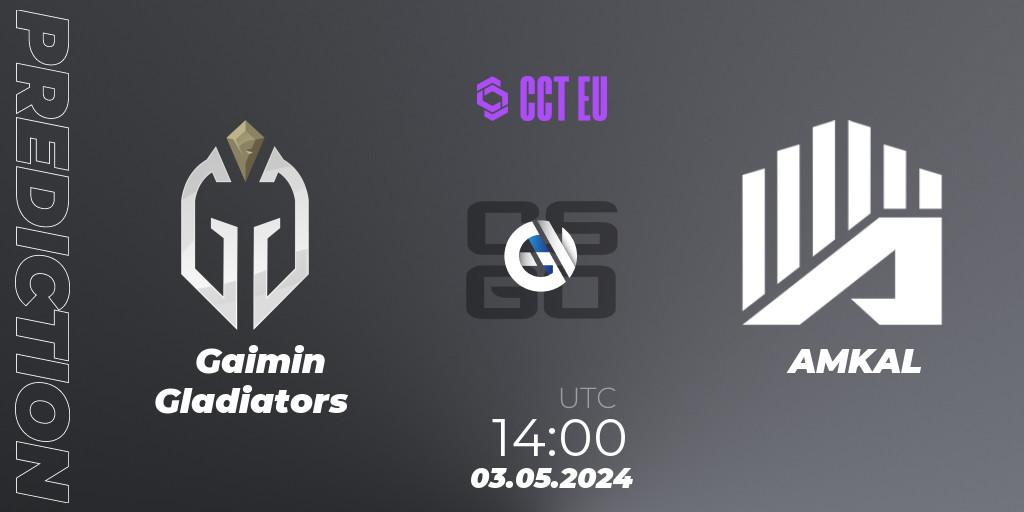 Gaimin Gladiators - AMKAL: прогноз. 03.05.2024 at 14:00, Counter-Strike (CS2), CCT Season 2 Europe Series 1