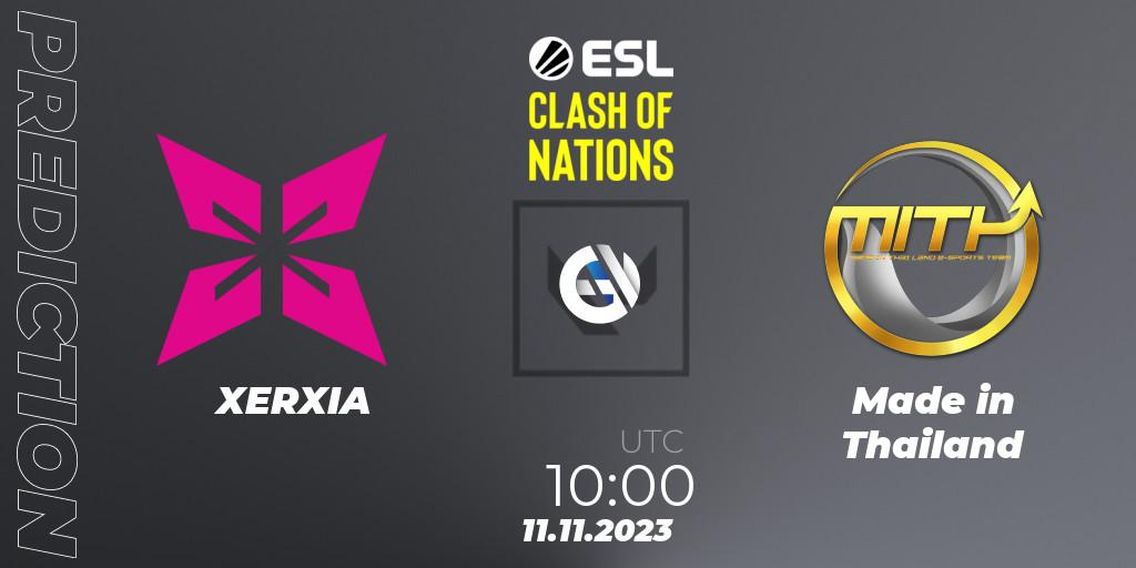 XERXIA - Made in Thailand: прогноз. 11.11.2023 at 10:00, VALORANT, ESL Clash of Nations 2023 - Thailand Closed Qualifier