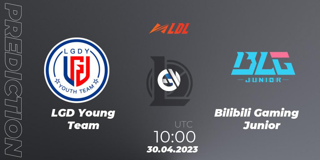 LGD Young Team - Bilibili Gaming Junior: прогноз. 30.04.2023 at 10:35, LoL, LDL 2023 - Regular Season - Stage 2