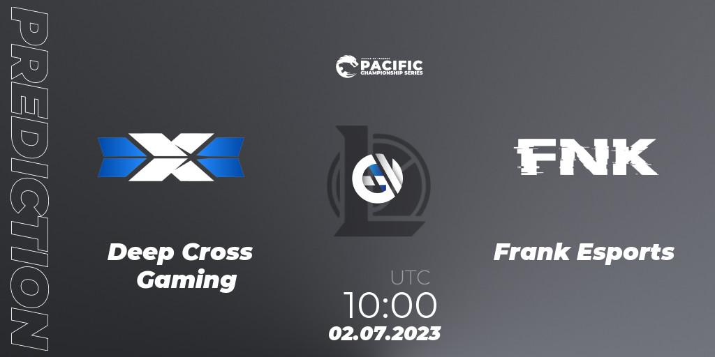 Deep Cross Gaming - Frank Esports: прогноз. 02.07.2023 at 10:00, LoL, PACIFIC Championship series Group Stage