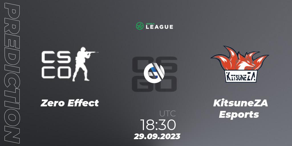 Zero Effect - KitsuneZA Esports: прогноз. 29.09.2023 at 18:30, Counter-Strike (CS2), ESEA Season 46: Open Division - South Africa
