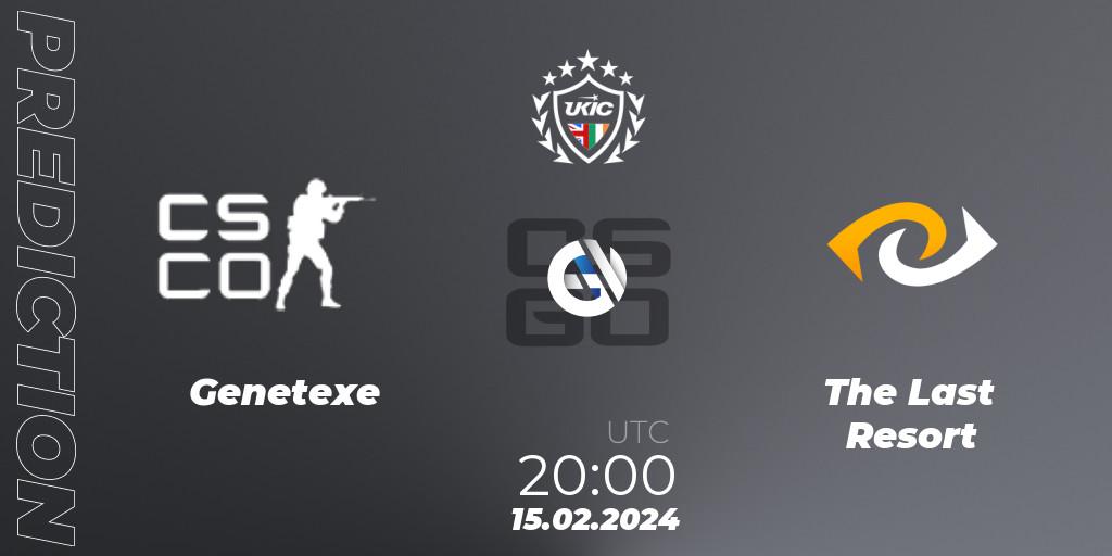 Genetexe - The Last Resort: прогноз. 15.02.2024 at 20:00, Counter-Strike (CS2), UKIC League Season 1: Division 1