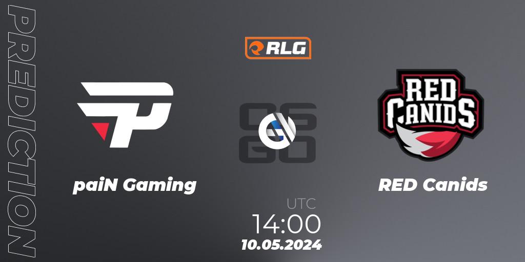 paiN Gaming - RED Canids: прогноз. 10.05.2024 at 14:00, Counter-Strike (CS2), RES Latin American Series #4