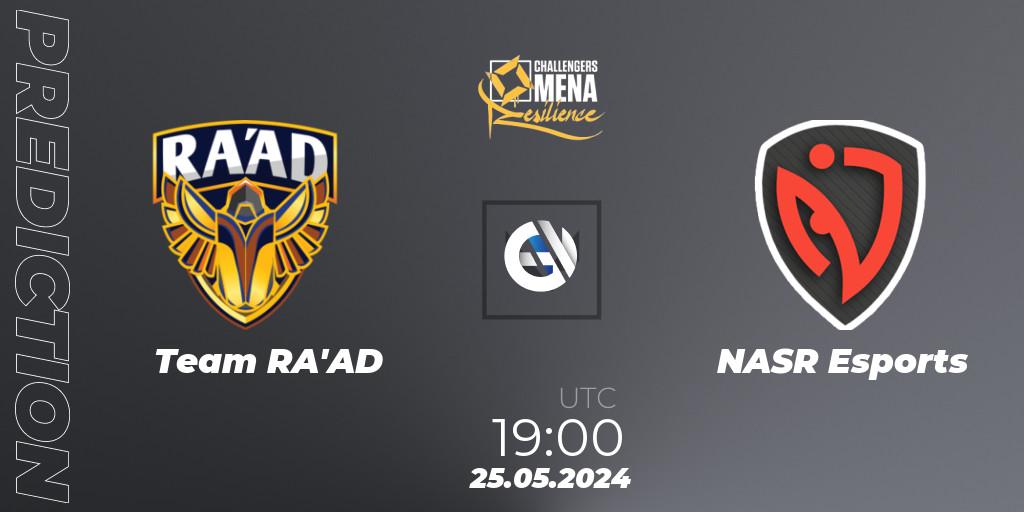 Team RA'AD - NASR Esports: прогноз. 25.05.2024 at 18:00, VALORANT, VALORANT Challengers 2024 MENA: Resilience Split 2 - Levant and North Africa