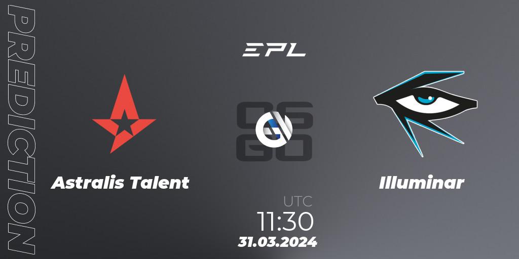 Astralis Talent - Illuminar: прогноз. 30.03.24, CS2 (CS:GO), European Pro League Season 16: Division 2