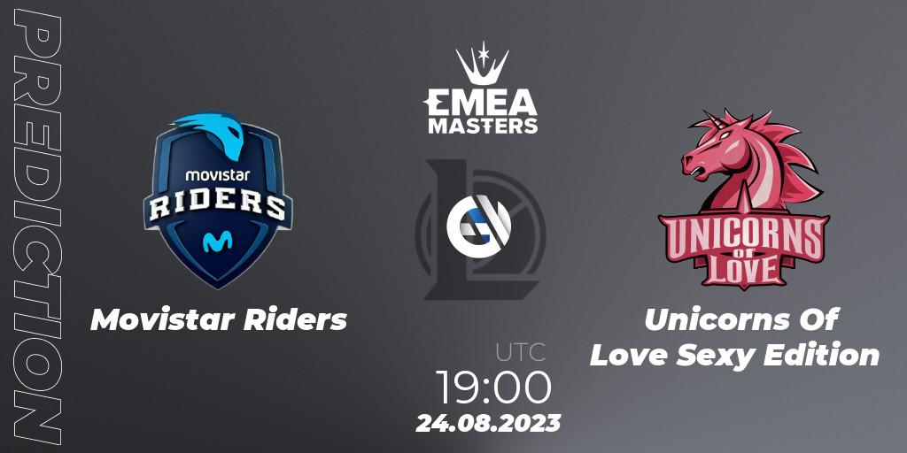 Movistar Riders - Unicorns Of Love Sexy Edition: прогноз. 24.08.23, LoL, EMEA Masters Summer 2023