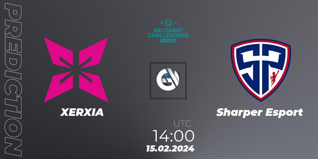 XERXIA - Sharper Esport: прогноз. 15.02.2024 at 14:00, VALORANT, VALORANT Challengers Thailand 2024: Split 1