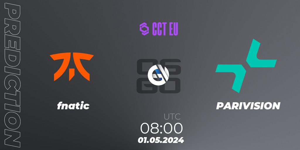 fnatic - PARIVISION: прогноз. 01.05.2024 at 08:00, Counter-Strike (CS2), CCT Season 2 Europe Series 1