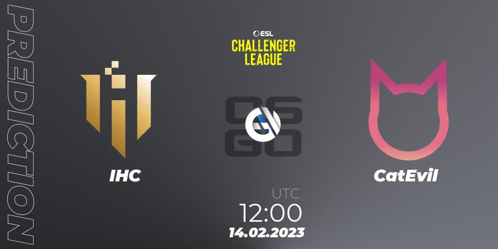IHC - CatEvil: прогноз. 14.02.2023 at 12:00, Counter-Strike (CS2), ESL Challenger League Season 44: Asia-Pacific