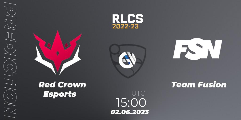 Red Crown Esports - Team Fusion: прогноз. 09.06.23, Rocket League, RLCS 2022-23 - Spring: Sub-Saharan Africa Regional 3 - Spring Invitational