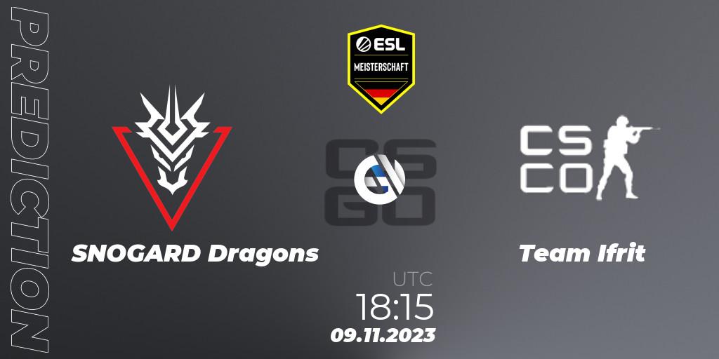 SNOGARD Dragons - Team Ifrit: прогноз. 09.11.2023 at 18:15, Counter-Strike (CS2), ESL Meisterschaft: Autumn 2023