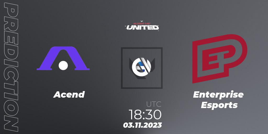 Acend - Enterprise Esports: прогноз. 03.11.23, VALORANT, VALORANT East: United: Season 2: Stage 3 - Finals