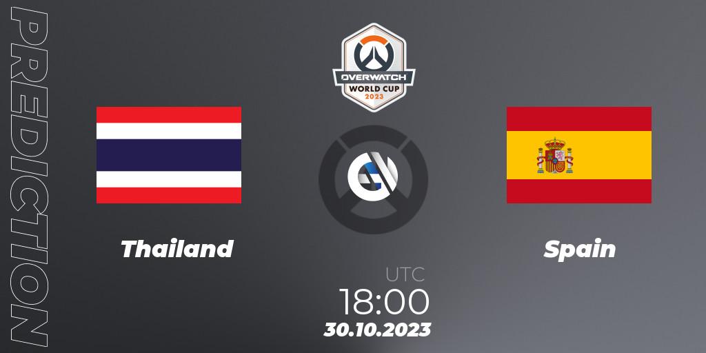 Thailand - Spain: прогноз. 30.10.2023 at 18:00, Overwatch, Overwatch World Cup 2023