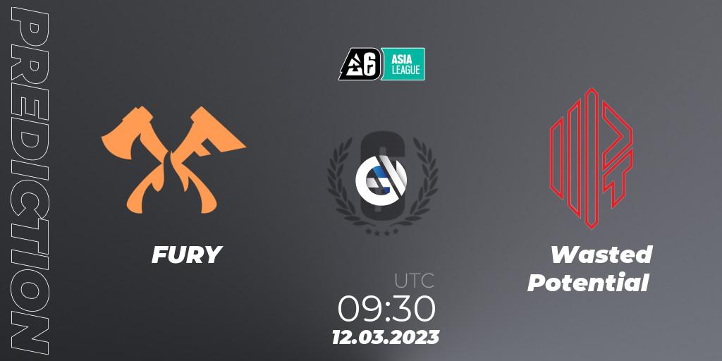 FURY - Wasted Potential: прогноз. 12.03.2023 at 09:30, Rainbow Six, SEA League 2023 - Stage 1