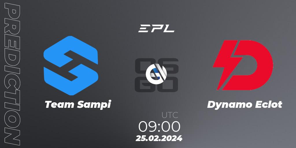 Team Sampi - Dynamo Eclot: прогноз. 25.02.2024 at 09:00, Counter-Strike (CS2), European Pro League Season 15: Division 2