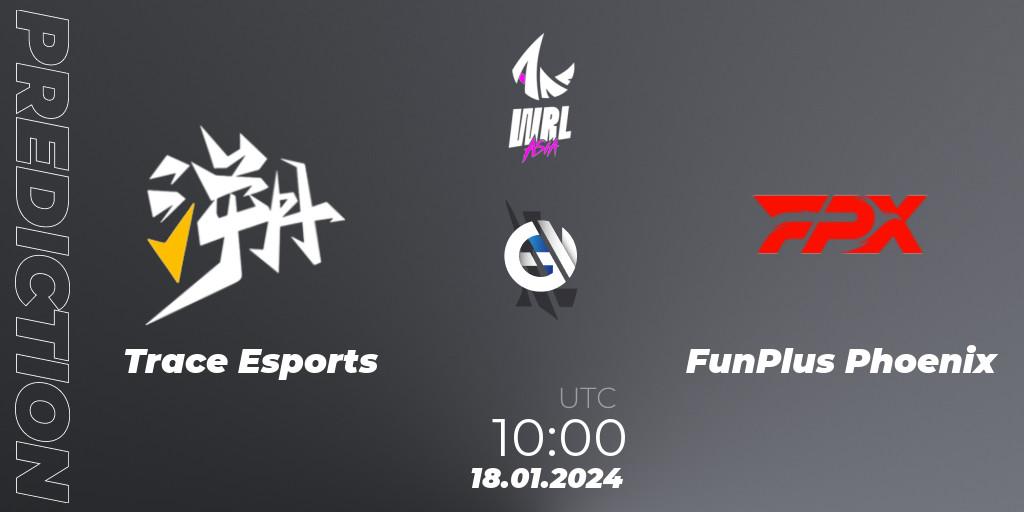 Trace Esports - FunPlus Phoenix: прогноз. 18.01.2024 at 10:00, Wild Rift, WRL Asia 2023 - Season 2: China Conference