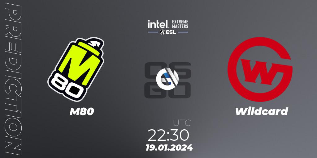 M80 - Wildcard: прогноз. 19.01.2024 at 22:30, Counter-Strike (CS2), Intel Extreme Masters China 2024: North American Closed Qualifier