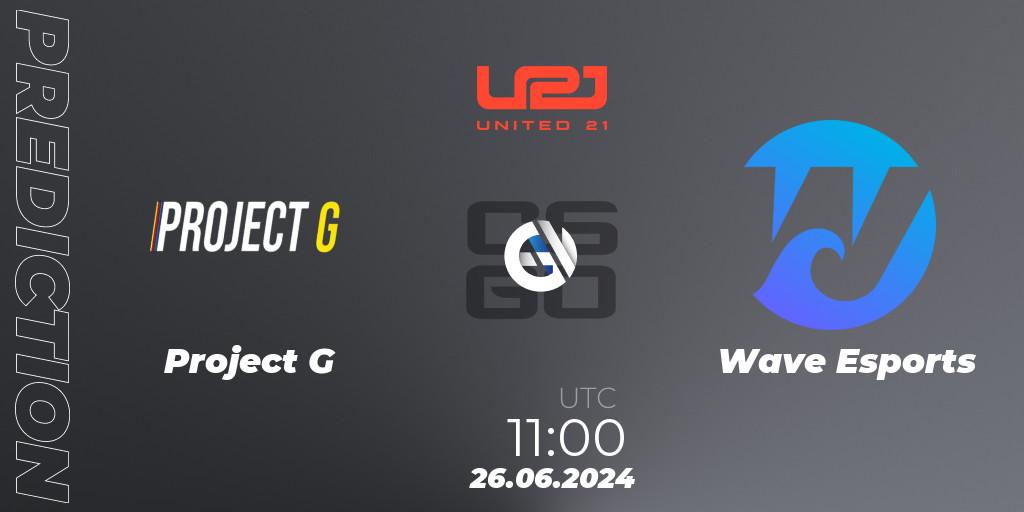 Project G - Wave Esports: прогноз. 26.06.2024 at 11:00, Counter-Strike (CS2), United21 Season 17