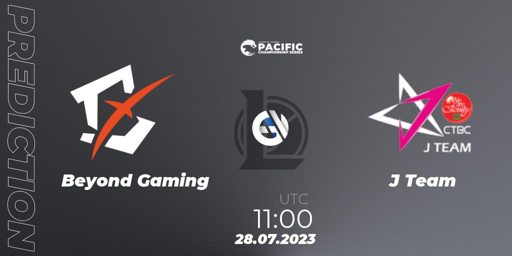 Beyond Gaming - J Team: прогноз. 28.07.2023 at 11:15, LoL, PACIFIC Championship series Group Stage
