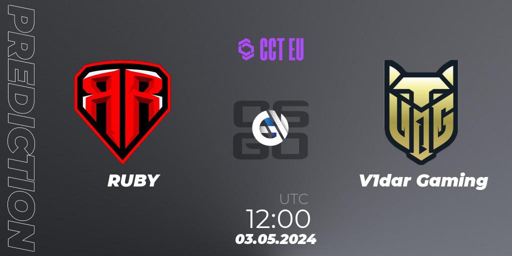 RUBY - V1dar Gaming: прогноз. 03.05.2024 at 12:20, Counter-Strike (CS2), CCT Season 2 Europe Series 2 