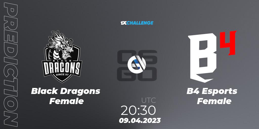 Black Dragons Female - B4 Esports Female: прогноз. 09.04.23, CS2 (CS:GO), 1xChallenge