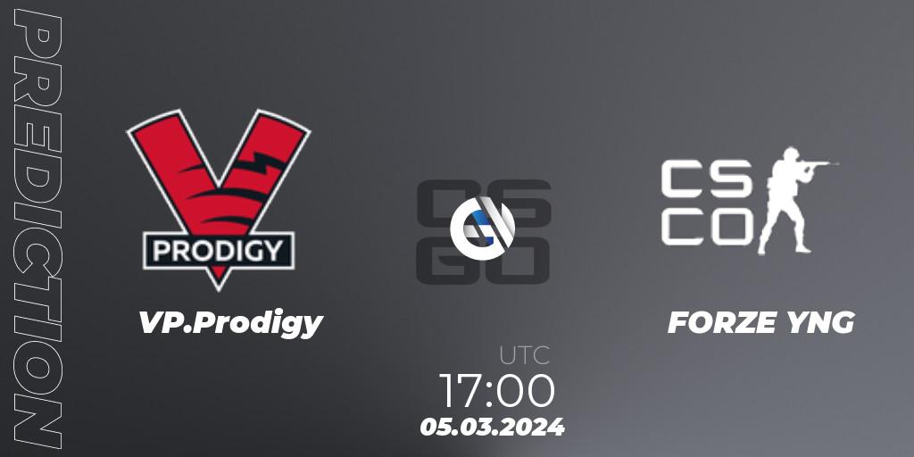 VP.Prodigy - FORZE Youngsters: прогноз. 05.03.2024 at 17:00, Counter-Strike (CS2), ESEA Season 48: Advanced Division - Europe