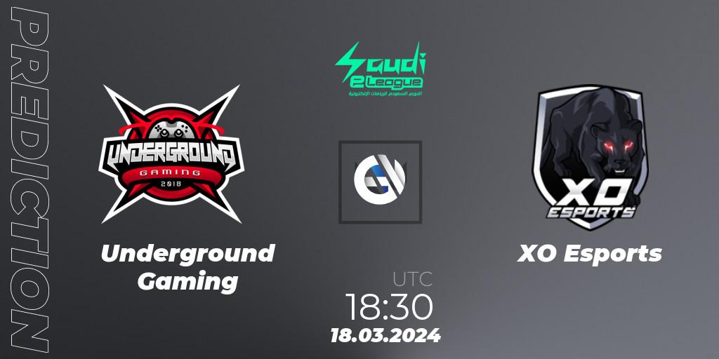 Underground Gaming - XO Esports: прогноз. 21.03.2024 at 20:30, VALORANT, Saudi eLeague 2024: Major 1