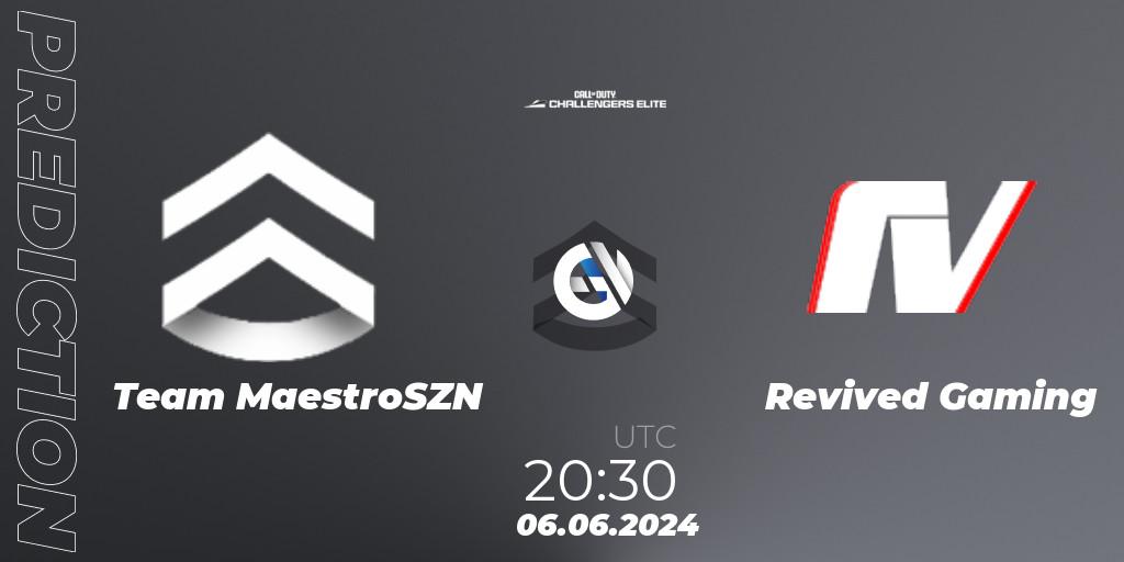 Team MaestroSZN - Revived Gaming: прогноз. 06.06.2024 at 19:30, Call of Duty, Call of Duty Challengers 2024 - Elite 3: EU