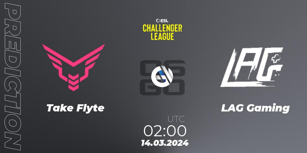 Take Flyte - LAG Gaming: прогноз. 21.03.24, CS2 (CS:GO), ESL Challenger League Season 47: North America