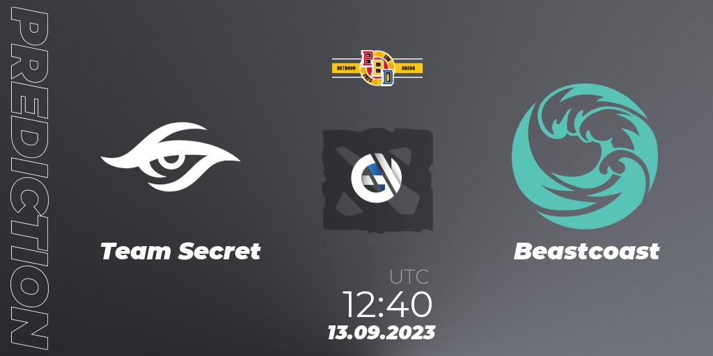 Team Secret - Beastcoast: прогноз. 13.09.23, Dota 2, BetBoom Dacha