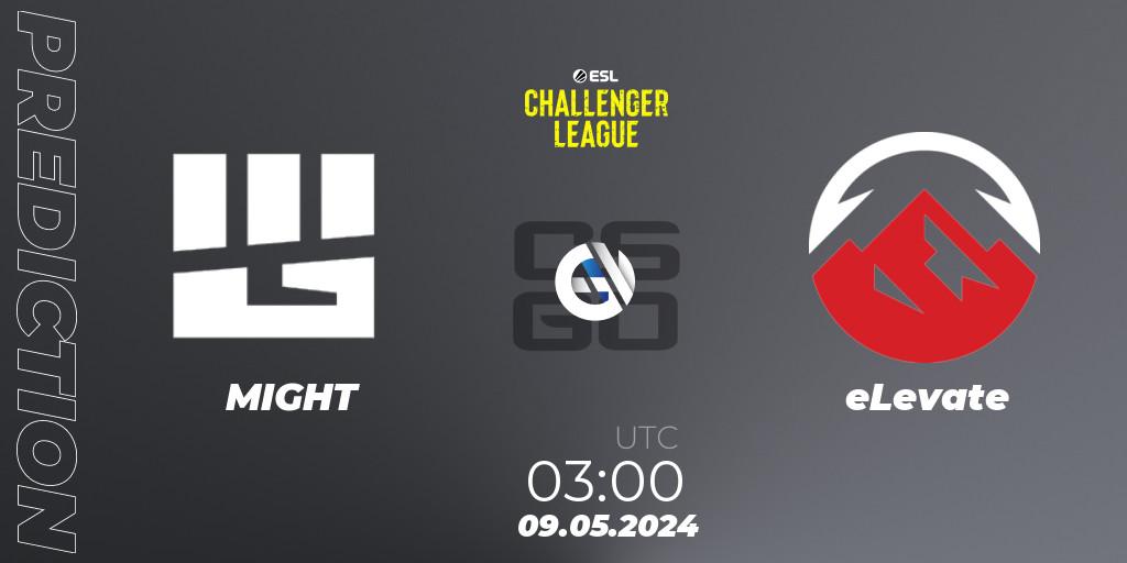 MIGHT - eLevate: прогноз. 09.05.2024 at 02:00, Counter-Strike (CS2), ESL Challenger League Season 47: North America